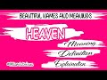 HEAVEN name meaning | HEAVEN meaning | HEAVEN name and meanings | HEAVEN means‎ @Namistrious