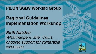 Ruth Naisher - What happens after court: ongoing support for vulnerable witnesses