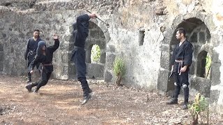 Ninja evades multiple Sword Attacks - 02. FREE ONLINE NINJA TRAINING, Gyokku Ninjutsu