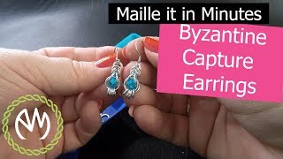 Chain Maille Tutorial - Byzantine Capture Earrings