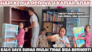 HARI KEDUA RENOVASI KAMAR ANAK SEKALIAN MUKBANG BAKSO DAN CENDOL DAWET BUATAN SENDIRI