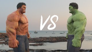 #Superheroes  Hulk VS Red Hulk - Dance Battle In Real Life 4K !