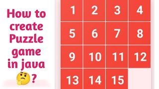 #java #javaprojects Puzzle game in java with source code and output
