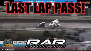 Last Lap Pass for Knoxville Win: RICO ABREU | Race Car Driver