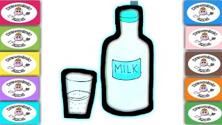 How to Draw a Milk for Kids / Draw a Bottle of Milk for Kids