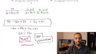 Solving Rational Equations (practice problems)