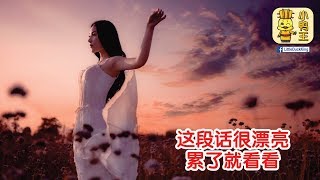 这段话很漂亮，累了就看看