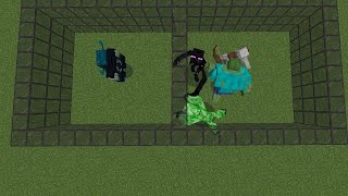 Minecraft warden vs All mutant mobs | Blackrock gamerz