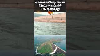 Mullaperiyar Dam water level Falls by 9 feet in 2 days | Tn Rains  | Sun News