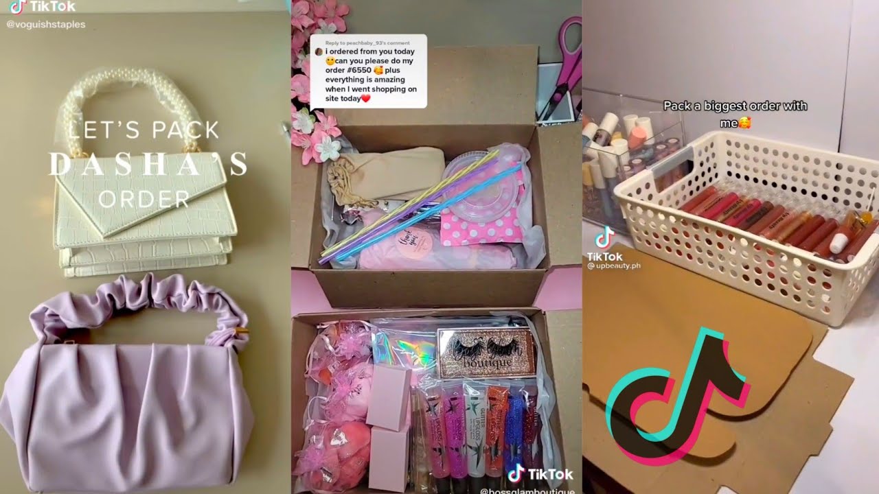 Asmr Packing Orders Tik Tok Compilation Youtube