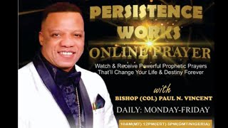 PERSISTENCE WORKS ONLINE PRAYER