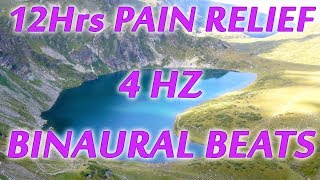 12 Hours Brain Rеlax and Pain Relief, Pure 4Hz Theta Binaural Beat