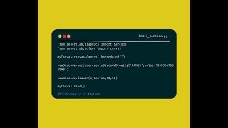 Python ReportLab - Generate EAN-13 barcode