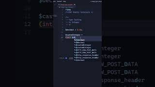 PHP Tutorial: Type Casting to Integer - Part-14 #shorts#phptutorial