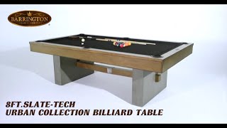 Barrington 8 Ft. Slate-Tech Urban Collection Billiard Table