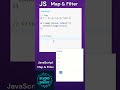🎬 JavaScript map() and filter() Methods Explained | ES6 Array Functions Tutorial