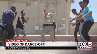 Las Vegas police officer dances in the community to build trust