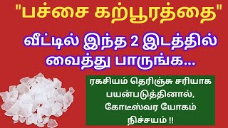 பணத்தை வாரி வாரி வழங்கும் பச்சை கற்பூரத்தின் ரகசியம் இதோ!!GREEN CAMPHOR benefits!!