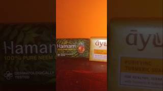 Hamam Neem Soap \u0026 Lever Ayush Turmeric Soap | #youtubeshorts #skincare