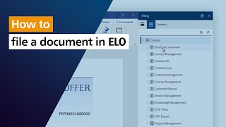 How to file documents in ELO