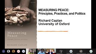 Book Discussion on Measuring Peace by Richard Caplan