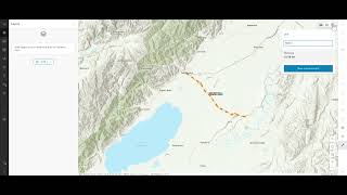 Using the measure tool in Map Viewer