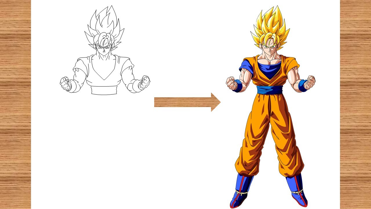 Beautiful Work Tips About How To Draw Goku Full Body - Soundtwo