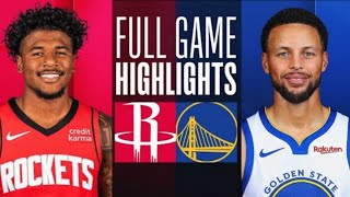 Houston Rockets vs Golden State Warriors  Game Highlights | NBA LIVE TODAY