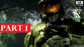 HALO 3 Gameplay Walkthrough Part 1 [4K 60FPS XBOX SERIES X] - No Commentary