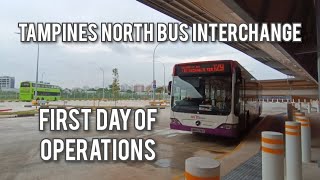 Tampines North Bus Interchange's First Day (SBST)