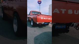 Dope Lil 74 Nissan Datsun rolled up on #nissan#datsun #pickup #trucks #auto #truckshorts #singlecab