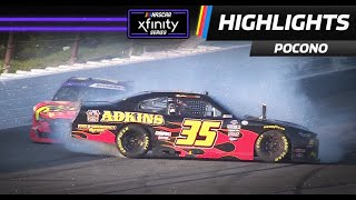 Justin Allgaier sends Joey Gase spinning at Pocono