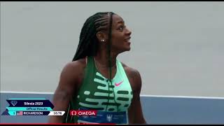 Sha’Carri Richardson beats Shericka Jackson to win 100m at #SilesiaDL
