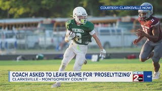 Coach Asked To Leave Game For Proselytizing