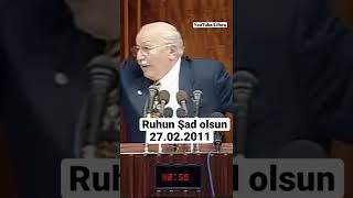 Ruhun şad olsun...Necmettin Erbakan ~ 27-02-2011~ #shorts #2022