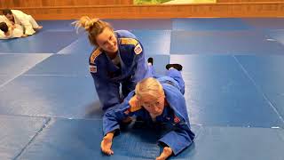 FEMALE JUDO ARMBAR SESSION 40-2  JUJI-GATAME TUTORIAL