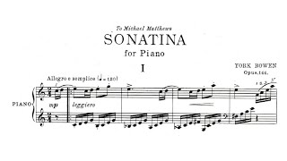 York Bowen - Piano Sonatina Op. 144 (audio + sheet music)