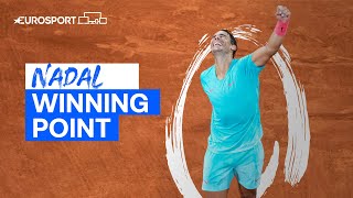 Rafael Nadal's winning point against Djokovic at the final | Roland Garros 2020 | Eurosport Tennis