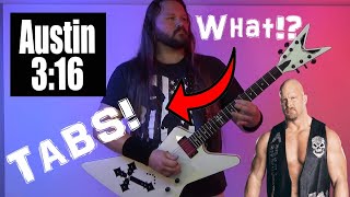 How to Play | Stone Cold Steve Austin's WWE/WWF Theme Song | Guitar Tabs and Playthrough