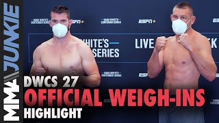 Dana White's Contender Series 27 official weigh-in highlight