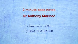 Coward v Allen (Constitutional writs)