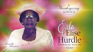 Celebration of Life - ERLA ELSIE HURDLE