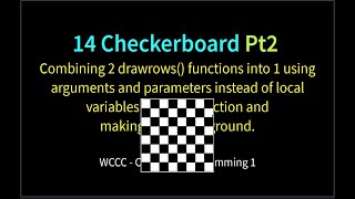 14 Checkerboard (Python Turtles) Pt2