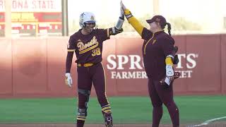 Sun Devil Softball grabs two ranked wins in an action packed Littlewood Classic