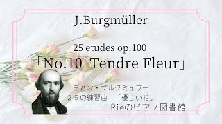 【お話・映像で聴く】　ブルクミュラー　２５の練習曲　第１０番　優しい花