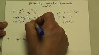 Factoring complex trinomials