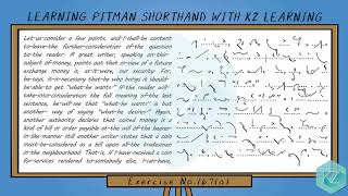 Exercise No.167 @ 80 WPM - Pitman Shorthand Dictation - KZ Learning