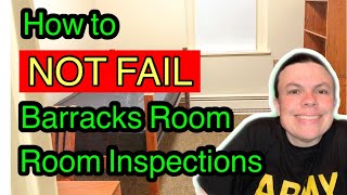 Secrets to Passing Military Barracks Inspections // How to NOT Fail Barracks & Dorm Room Inspections
