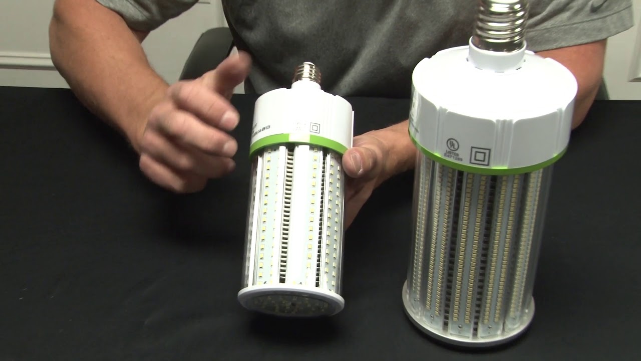 150 Watt LED Corn Cob Light Bulb, 6500K, IP64 - YouTube