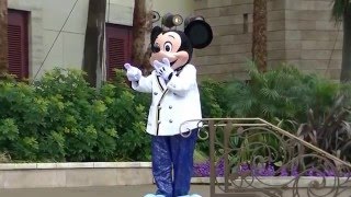 東京ディズニーシー　ミッキーとミニーとバンド演奏によるウェルカム・グリーティング　2015 1224 0800